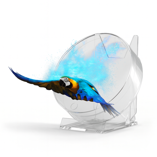 3D Hologram Fan Mini HD Holographic Projector Advertising Display Light, Wi-Fi App Content Upload, Looping 3D Logo & Video Signage for Stores, Bars, Party, Trade Shows, Xmas Promotions, Wall/Ceiling Mount Kit