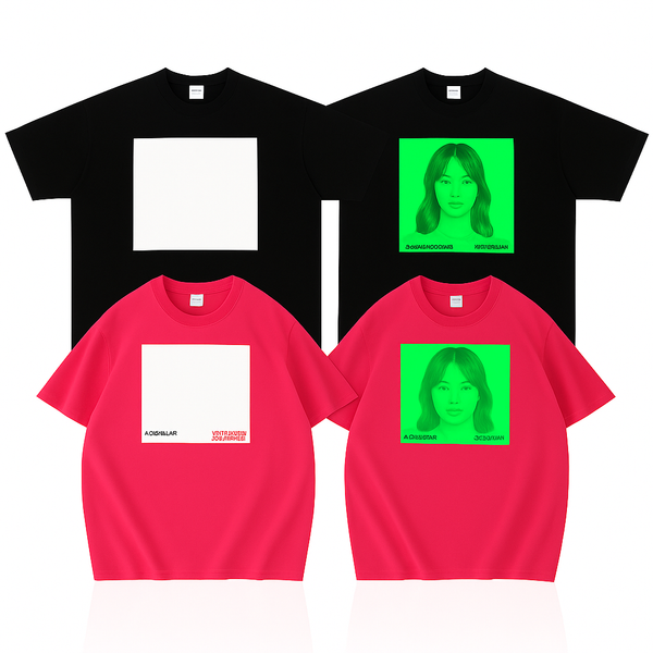 Unisex Glow-in-the-Dark T-Shirt for Men & Women – Creative American Style Fluorescent Print Heavyweight Tee, Luminous Party Shirt with Artistic Design, Casual Crew Neck Fashion Streetwear