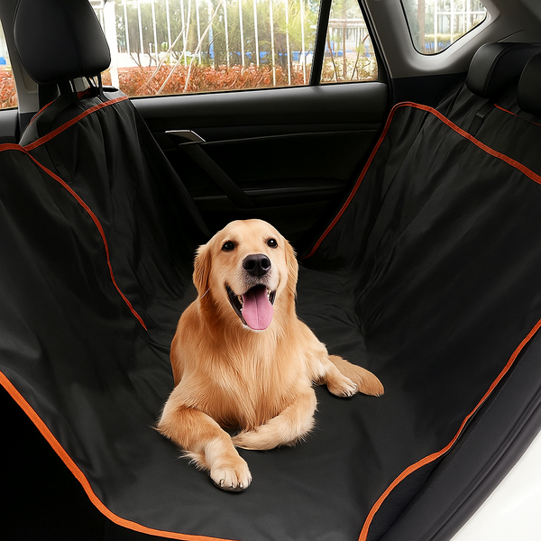 Durable Dog Car Seat Cover for Back Seat, Waterproof Oxford Cloth Pet Hammock Protector with Non-Slip Design, Scratch-Resistant & Easy Clean Car Seat Cover for Dogs, Fits Cars, SUVs & Trucks