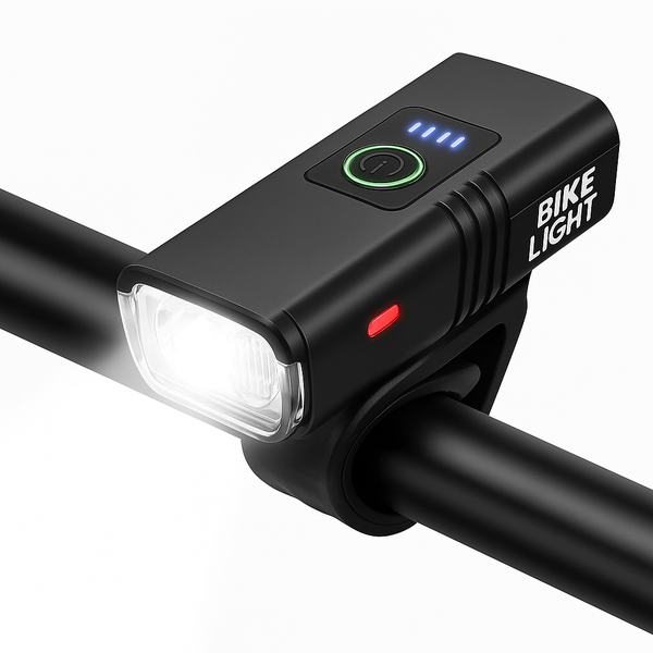 Bright 1000LM USB Rechargeable LED Bike Headlight, Waterproof Front Bicycle Light for MTB, Road & Mountain Cycling, Scooter Flashlight with Multiple Light Modes