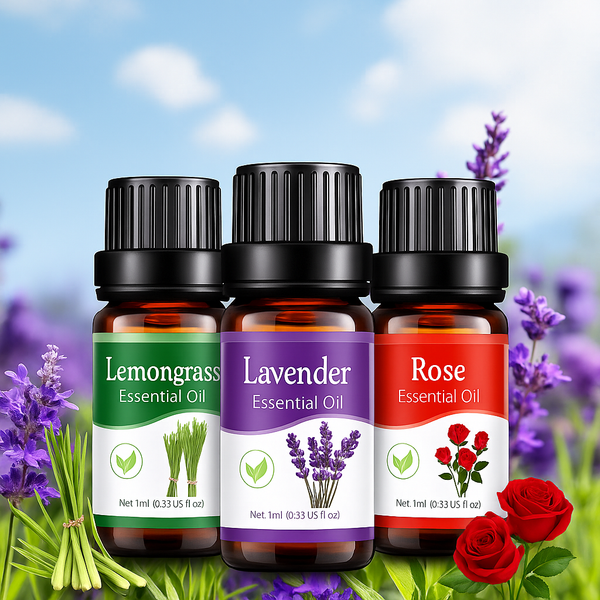 18 Fragrance Essential Oils Set – Water-Soluble 10ml Aroma Oils for Diffuser, Air Humidifier & Home Aromatherapy – Fresh Scents for Relaxation & Atmosphere