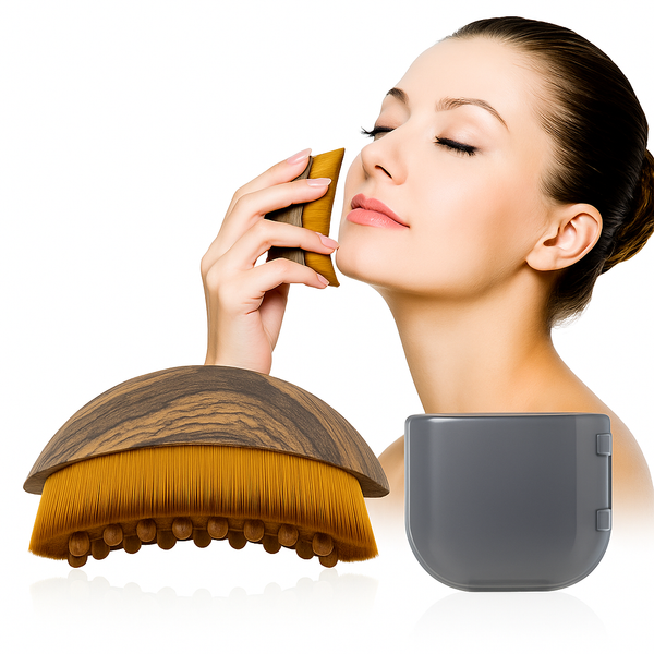 Lymphatic Contour Face Brush for Jawline & Chin Sculpting, Facial Drainage Massager Tool for Lymphatic Massage, Skin Firming & Relaxation, Ergonomic Design for Daily Face Care