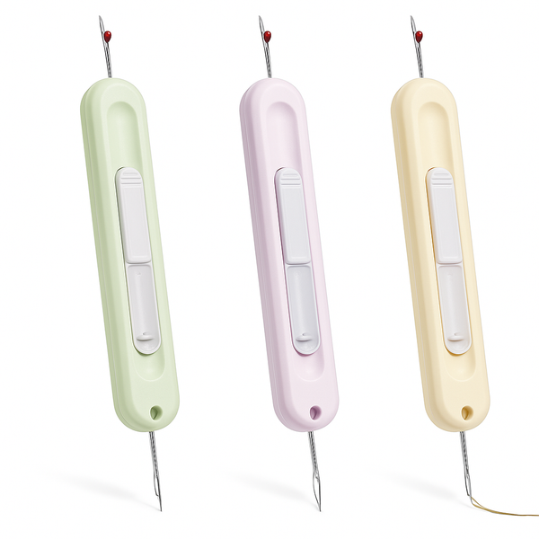 2 in 1 Needle Threader with Seam Ripper – Threading and Seam Removal Tool for Sewing, Quilting, Embroidery, Cross-Stitch, Tailoring, DIY Craft Accessories