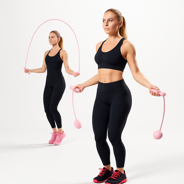 Intelligent Cordless Jump Rope with Digital Counter, Professional Weighted Ropeless Skipping Rope for Indoor Fitness, Adjustable Jump Rope for Adults, Students & Home Workouts