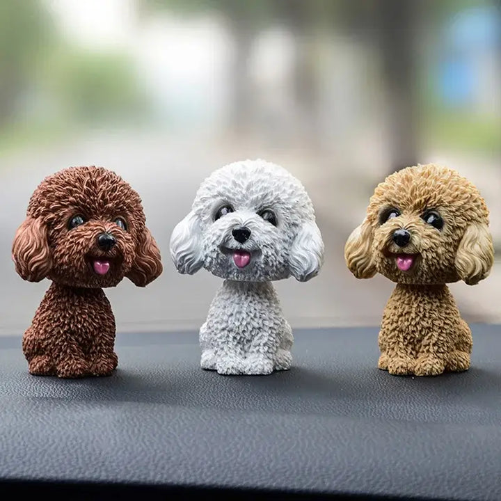 Cute Shake Head Dog Ornaments – Husky & Pomeranian Dashboard Decor 🐶🚗