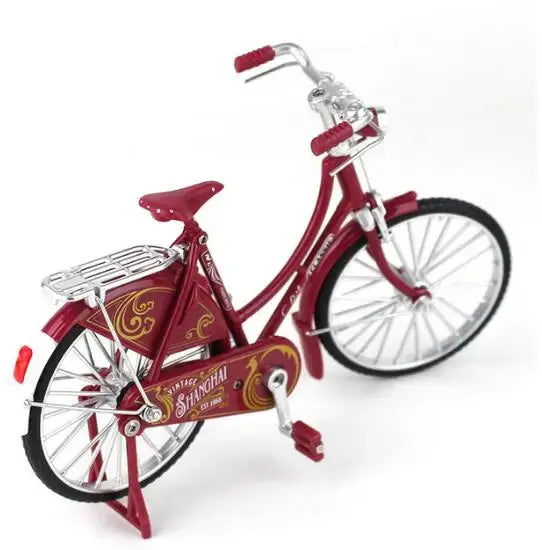 1:10 Mini Diecast Bicycle Model – Alloy Finger Bike for Collectors 🚴‍♂️✨
