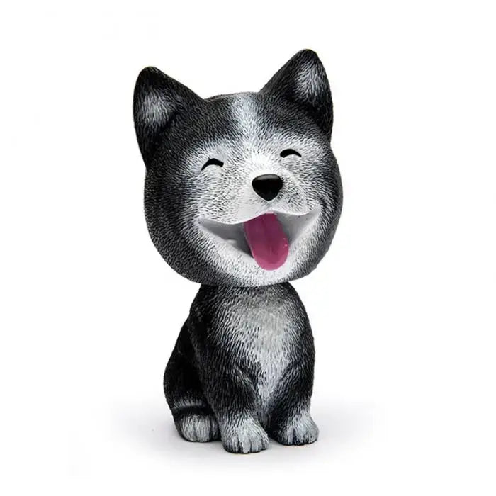 Cute Shake Head Dog Ornaments – Husky & Pomeranian Dashboard Decor 🐶🚗