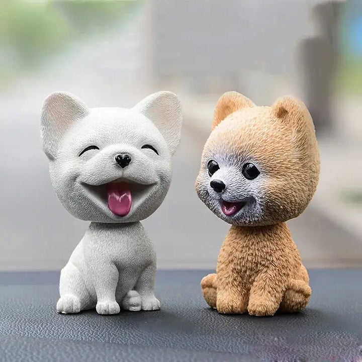 Cute Shake Head Dog Ornaments – Husky & Pomeranian Dashboard Decor 🐶🚗