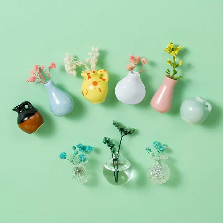 Mini Ceramic Vase Fridge Magnet: Functional Décor
