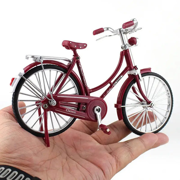 1:10 Mini Diecast Bicycle Model – Alloy Finger Bike for Collectors 🚴‍♂️✨