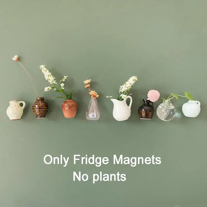 Mini Ceramic Vase Fridge Magnet: Functional Décor
