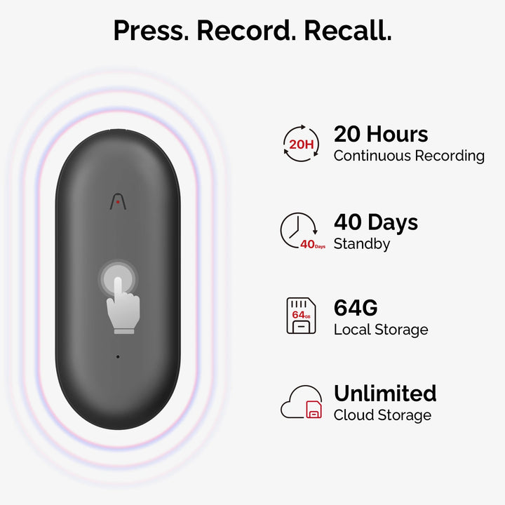 PLAUD NotePin AI Voice Recorder, Set
