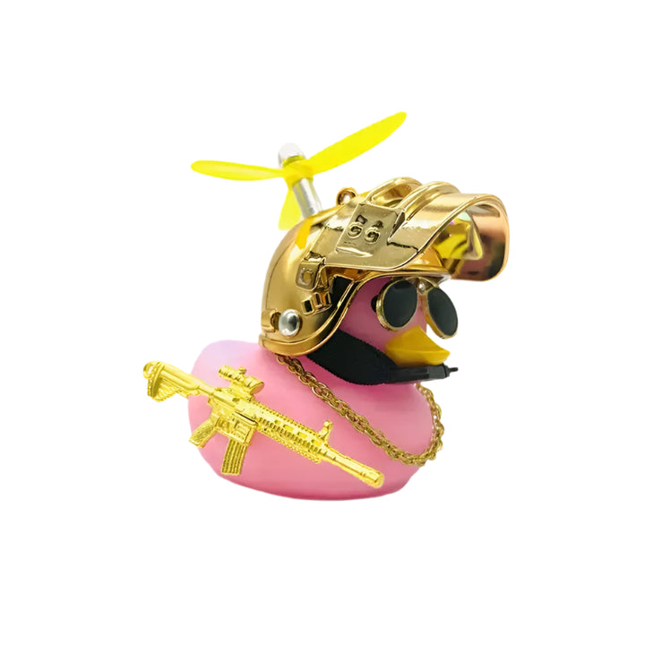 Helmet Duck Car Ornament – Funny Dashboard or Bike Buddy 🐥🏍️🚗