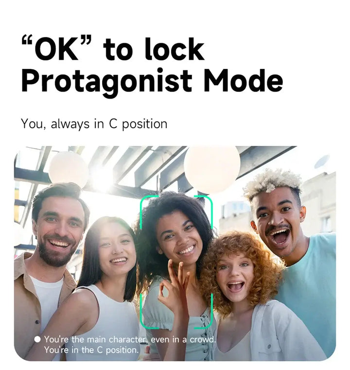 AI-Tracking Selfie Stick with 360° Auto-Rotation - Ebtkr
