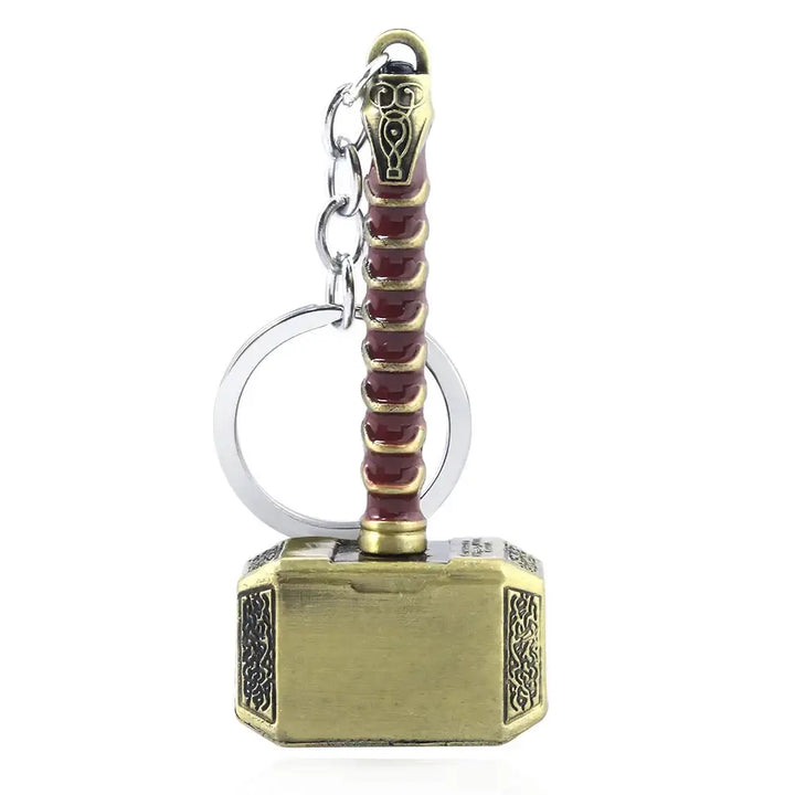 Thor’s Hammer Metal Keychain – Epic Key Ring for Marvel Fans 🔨⚡