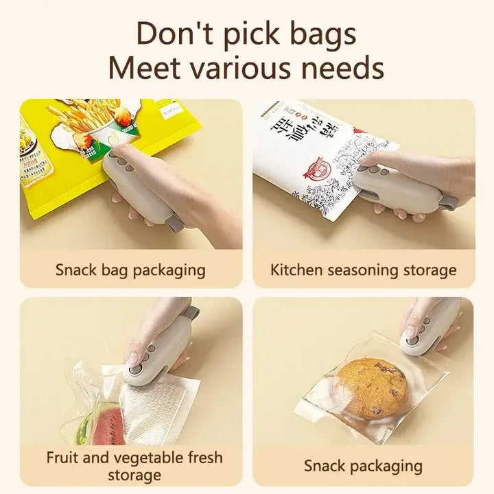 Portable Handheld Food Sealer Machine Thermoplastic Bag Sealant - Ebtkr