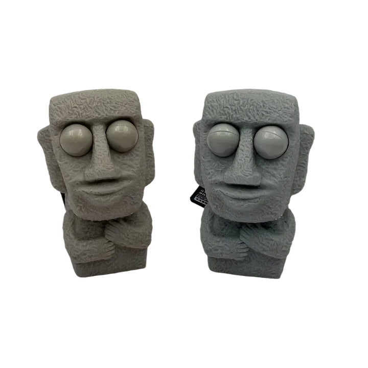Moai Stone Man Stress Toy – Eye-Popping Squeeze & Squish Fun! 😲🗿