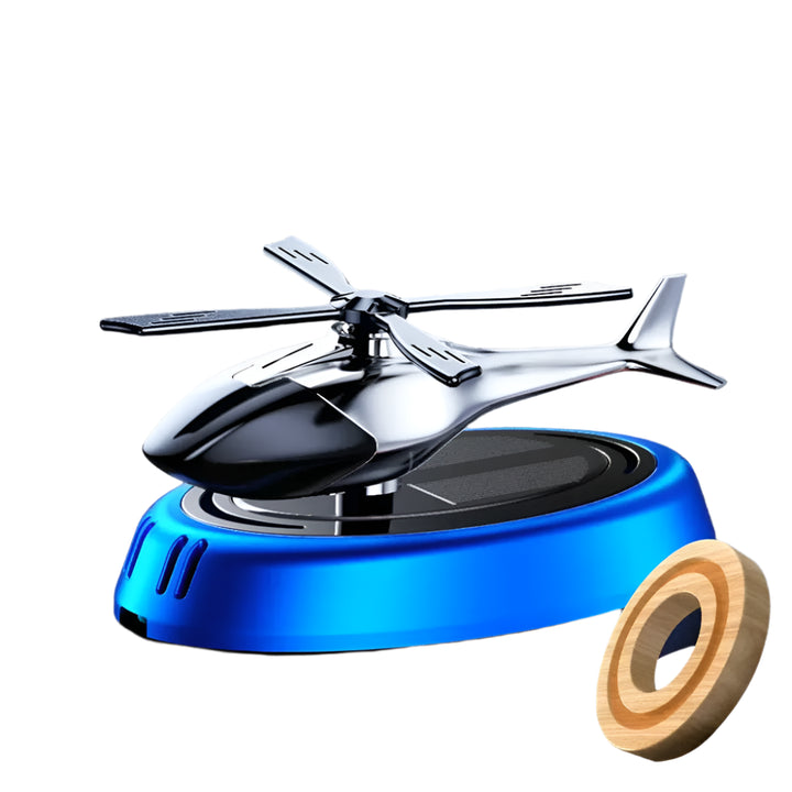 Solar Helicopter Car Air Freshener – Rotating Aroma Diffuser with Propeller 🚁🌞