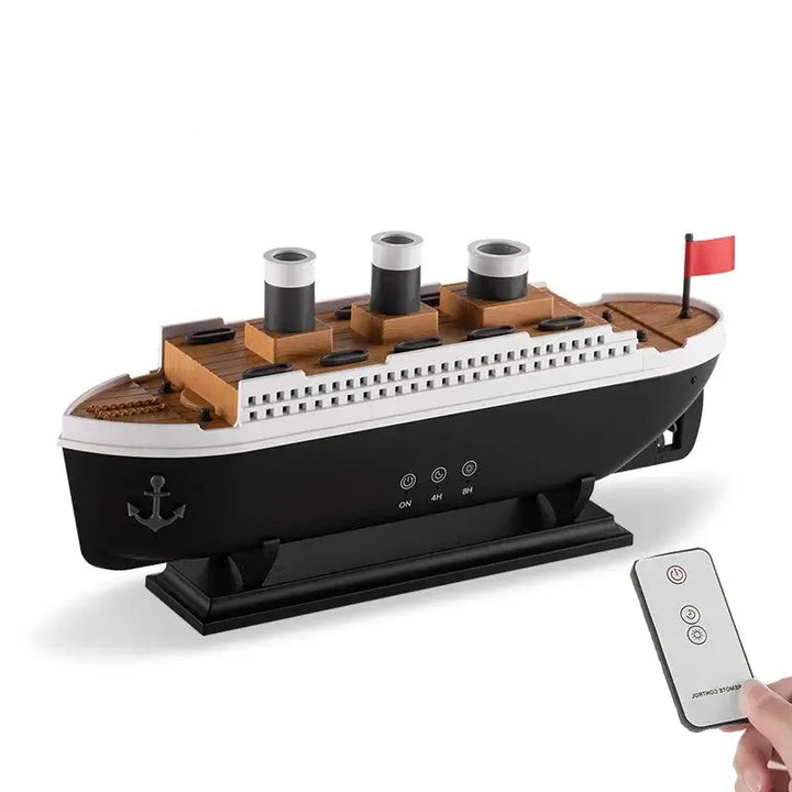 Titanic Ship Aroma Diffuser – 250ml Mist, Night Light & Jellyfish Smoke Effect