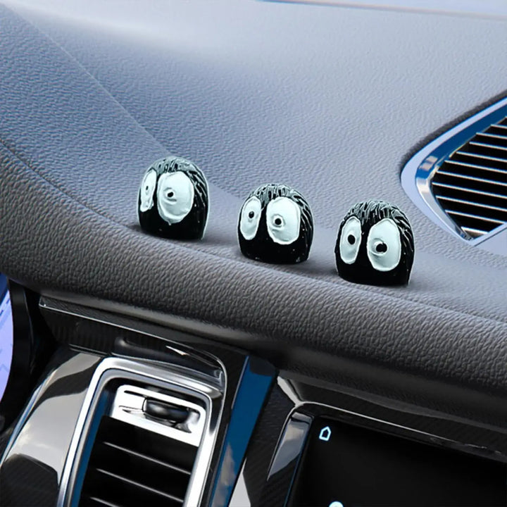 10PCS Soot Sprite Car Ornaments – Cute & Funny Dashboard Decor Set 🖤🚗