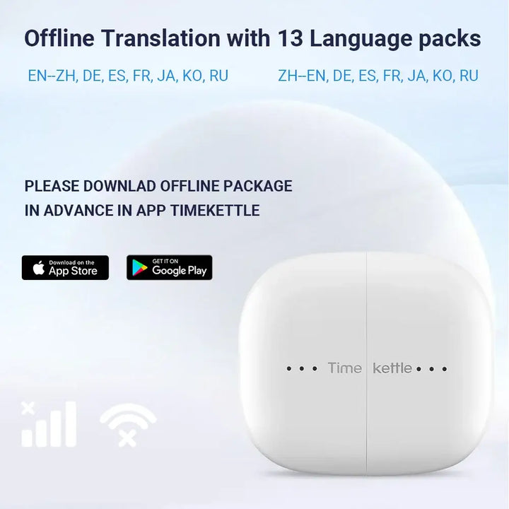 TimeKettle M3: Real-Time Translation Earbuds