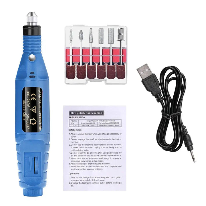 LULAA Electric Nail Drill Machine Set for Manicure And Pedicure - Ebtkr