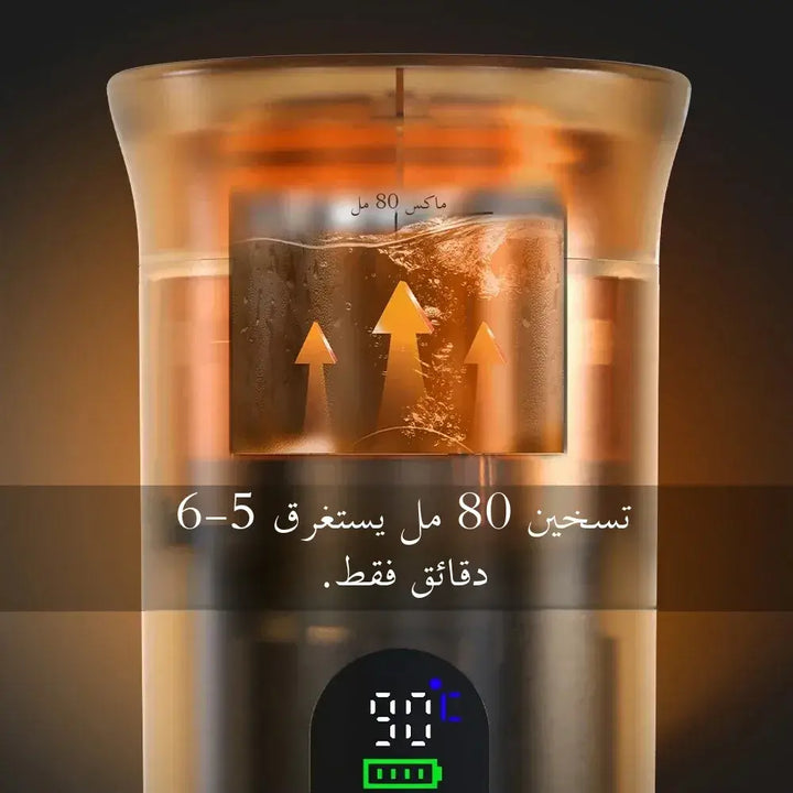 Foombthe 3-in-1 Portable Espresso Maker – Digital Display for Car, Home & Camping