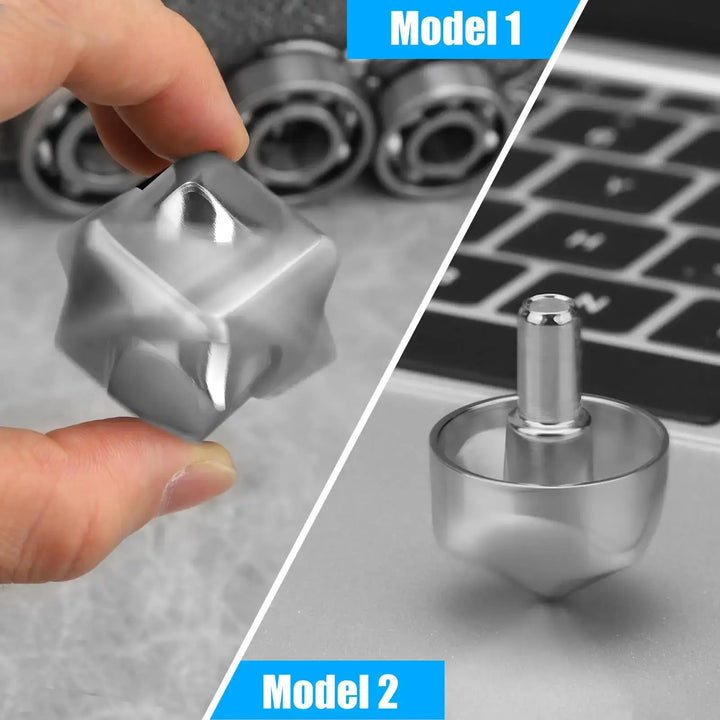 Metal Cube Rotating Gyroscope – Portable Anti-Stress Fidget Toy