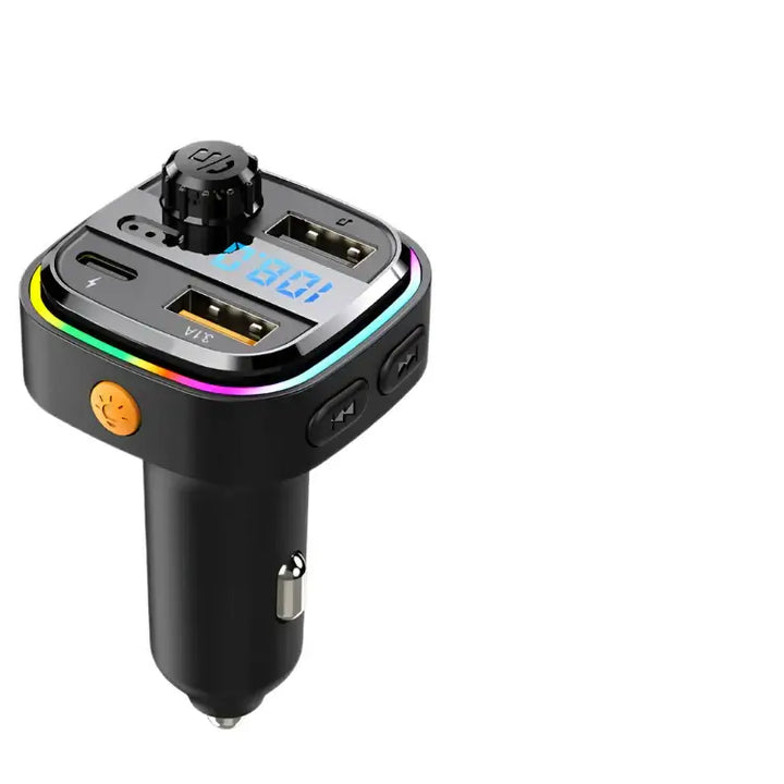 Bluetooth 5.0 FM Transmitter – Handsfree Car Adapter with Fast Charging