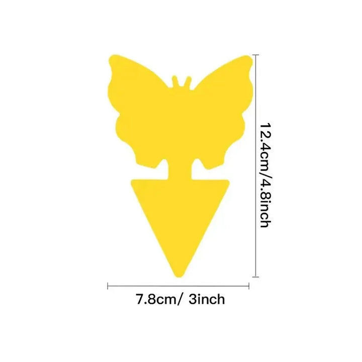 Butterfly & Sunflower Double-Sided Yellow Insect Traps – Sticky Pest Control Boards - Ebtkr