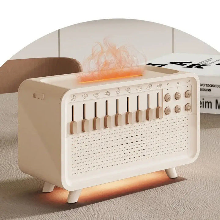 White Noise Sleep Aid Bluetooth Speaker Night Light Humidifier 3-in-1 with 8 Nature Sounds - Ebtkr