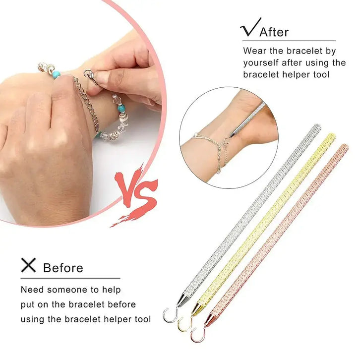 DIY Jewelry Bracelet Tool Kit - Metal Plier Clip for Necklace Watch Clasps & Closures - Ebtkr
