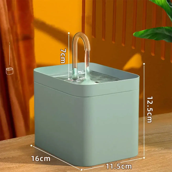 Ultra-Quiet 1.5L Cat Water Fountain with Smart Automatic Dispenser - Ebtkr