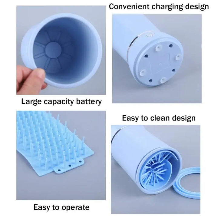 Automatic Pet Paw Cleaner Electric Dog Foot Washer Portable, Quick Cleaning Tool for Pets - Ebtkr