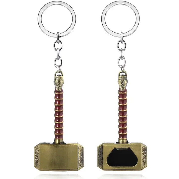 Thor’s Hammer Metal Keychain – Epic Key Ring for Marvel Fans 🔨⚡