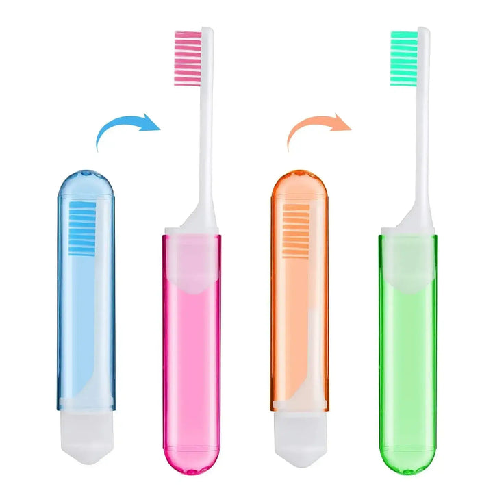 Folding Travel Toothbrush – Compact & Soft for On-the-Go Smiles 😁✈️