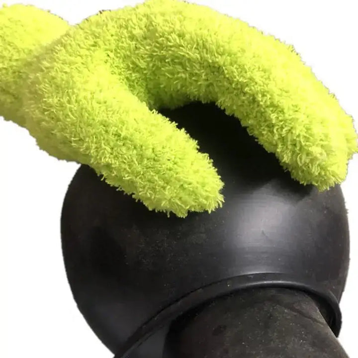 3Pairs Microfiber Dust Removal Gloves Coral Fleece Reusable Household Cleaning Tool - Ebtkr