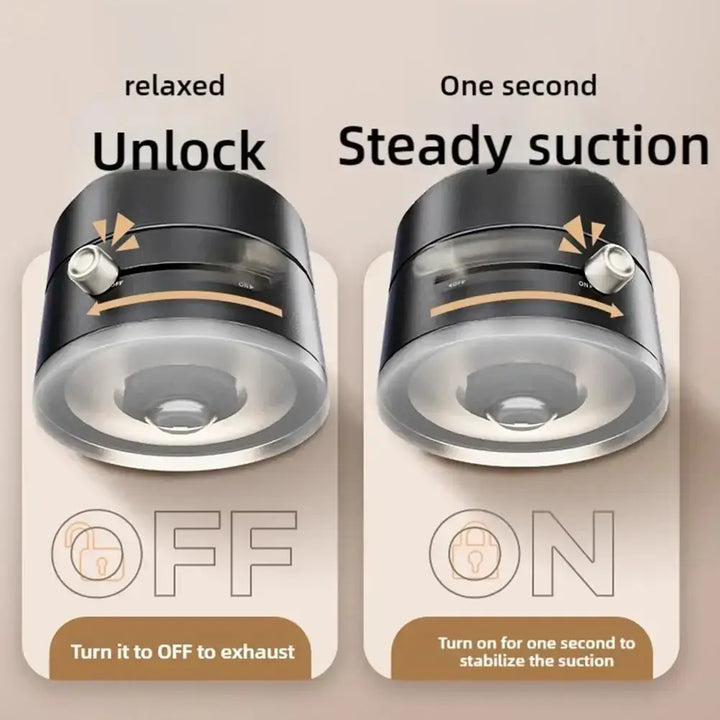 Magnetic Suction Cup Swivel Phone Stand – Foldable & Universal Mount