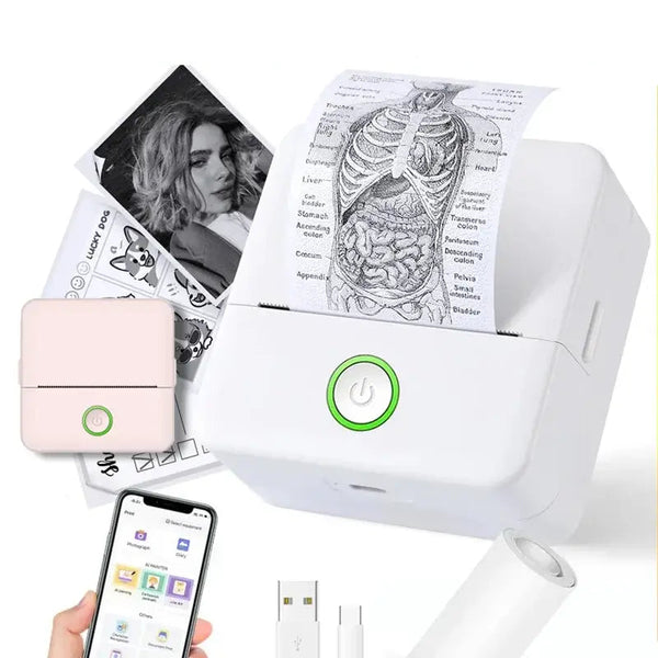 Mini Portable Thermal Label Printer, Inkless
Success