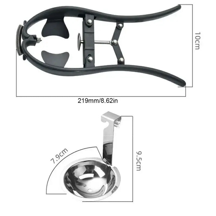 2‑in‑1 Stainless Egg Cracker & Separator Scissors – Perfect Yolk/White Splitter