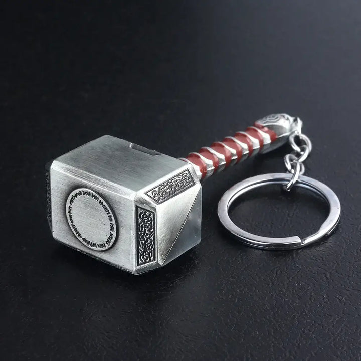 Thor’s Hammer Metal Keychain – Epic Key Ring for Marvel Fans 🔨⚡