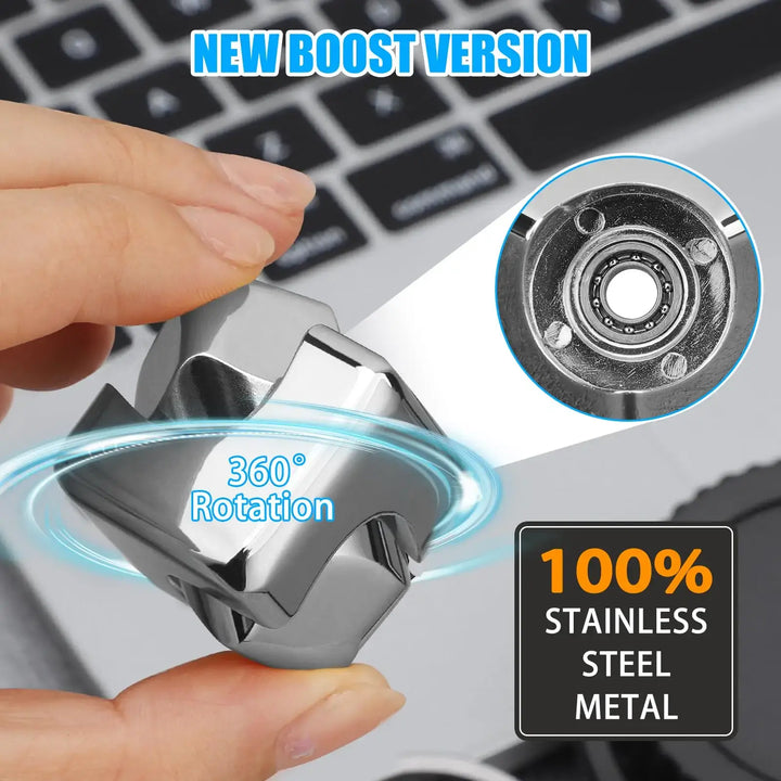 Metal Cube Rotating Gyroscope – Portable Anti-Stress Fidget Toy