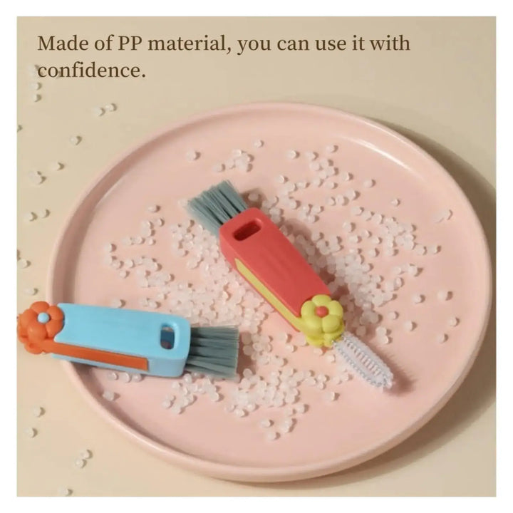 3 in 1 Multifunctional Cup Lid Gap Cleaning Brush for Tight Spaces Bottle And Insulation Cup Cleaning - Ebtkr