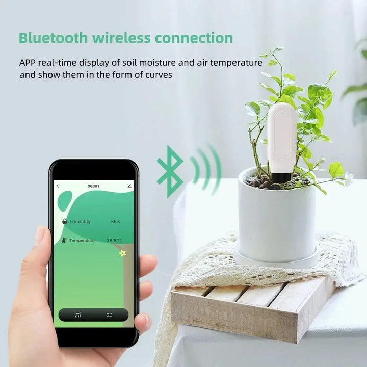 Tuya/Zigbee Smart Soil Tester WiFi Humidity & Temperature Moisture Sensor - Ebtkr