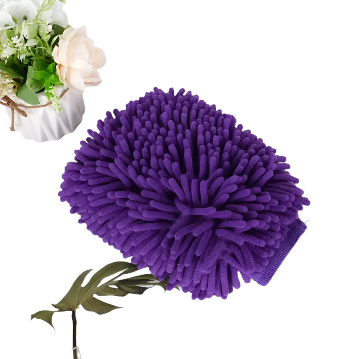 Double-Sided Chenille Car Wash Glove – Plush, Thick & Scratch-Free Clean 🧤🚗