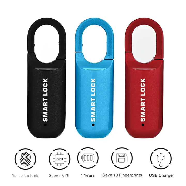 Smart Fingerprint Padlock – Keyless Biometric Lock for Lockers & More