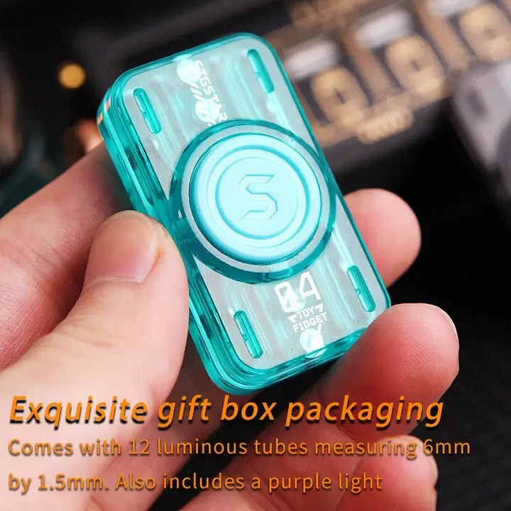EDC Magnetic Force Push-and-Slide Fidget Toy – Luminous Stress Relief