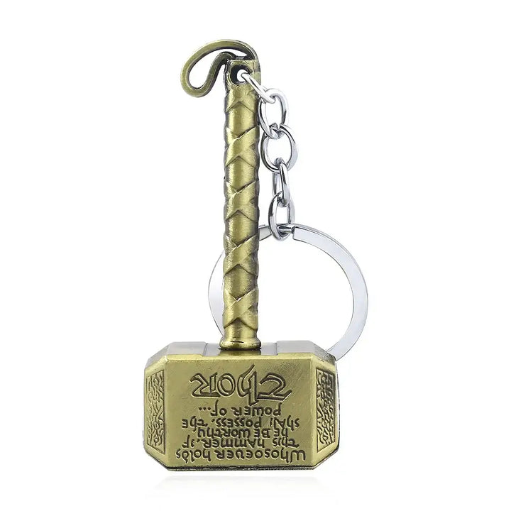 Thor’s Hammer Metal Keychain – Epic Key Ring for Marvel Fans 🔨⚡
