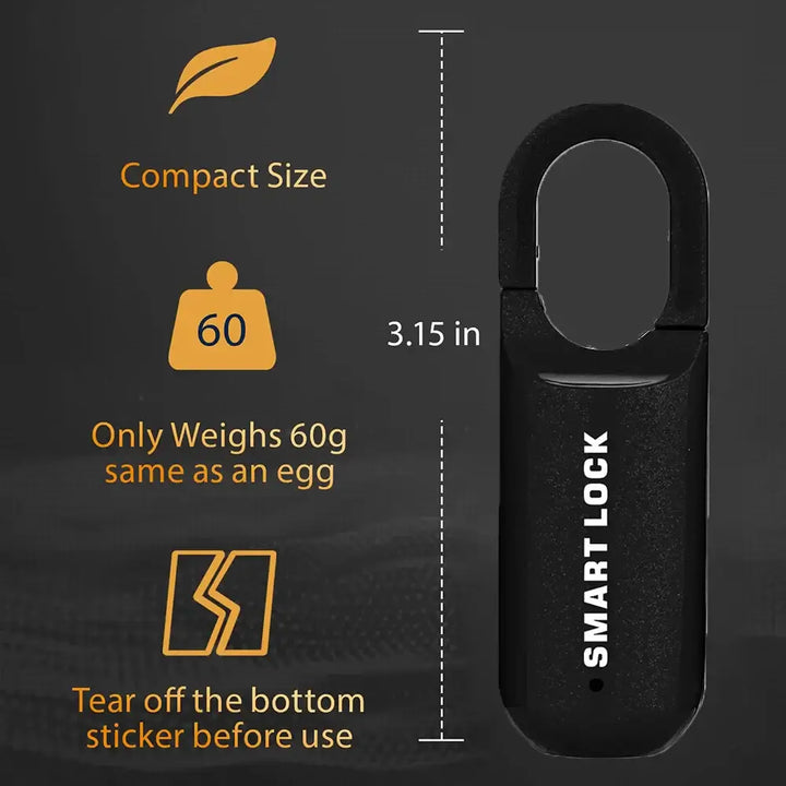 Smart Fingerprint Padlock – Keyless Biometric Lock for Lockers & More