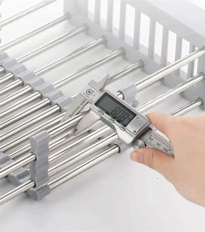Extendable Kitchen Sink Drain Rack: Multi-Purpose Organizer